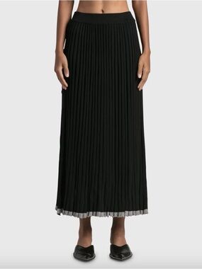 Christopher Esber Black Knit Midi Skirt